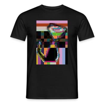 Robo Cat verschiedene Farben 10 - Männer T-Shirt - Schwarz - Vorne - AI Model Male 178 light (178cm)