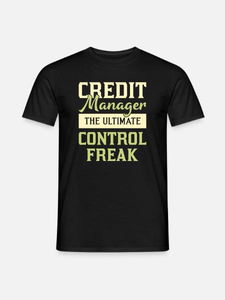 Credit Manager Der ultimative Kontrollfreak - Männer T-Shirt - Schwarz