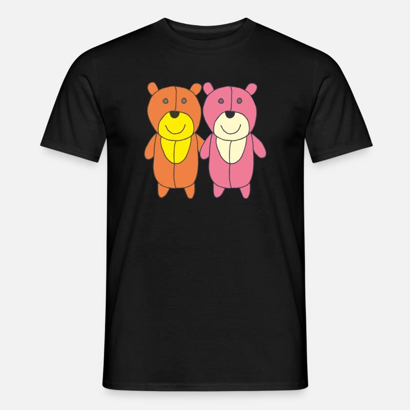 bären freunde 2 - Männer T-Shirt - Schwarz