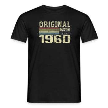 Geburtstagspartys der 1960er Jahre - Retro-Geschenk der 1960er Jahre - Männer T-Shirt - Schwarz - Vorne - AI Model Male 178 light (178cm)