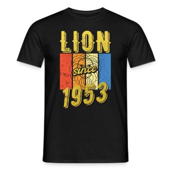 Léo 1953 Zodiac Cadeau d’anniversaire - T-shirt homme - noir - Devant - AI Model Male 178 light (178cm)