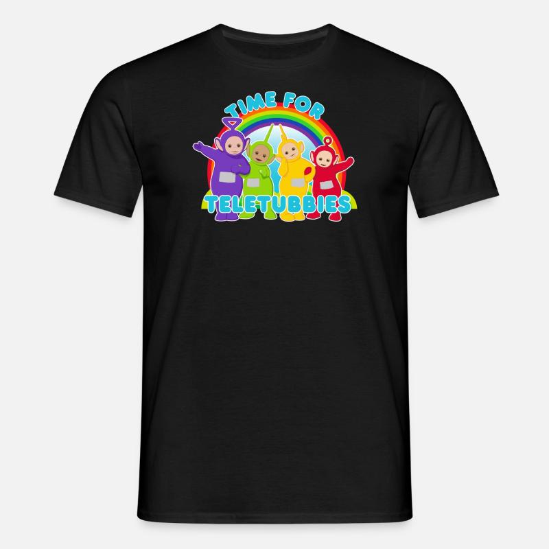 Teletubbies Tid til Teletubbies - T-shirt til herrer - sort