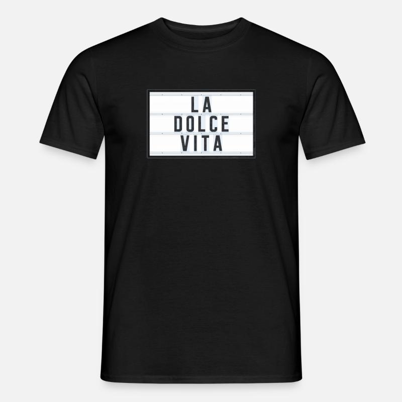 LA DOLCE VITA - Männer T-Shirt - Schwarz