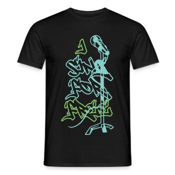 Ich Singe Kostenlos - Männer T-Shirt - Schwarz - Vorne - AI Model Male 178 light (178cm)