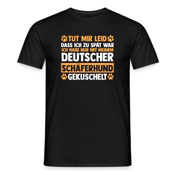 Hund Hundebesitzer Hund Schäferhund Geschenk - Männer T-Shirt - Schwarz - Vorne - AI Model Male 178 light (178cm)