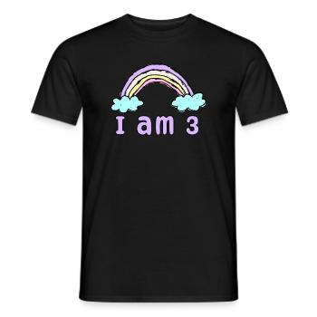 Geschenk 3 Jahre Geburtstag Ich bin 3 Jahre alt - Männer T-Shirt - Schwarz - Vorne - AI Model Male 178 light (178cm)