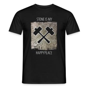 Stonemason Stone Sculptor Saying - Men's T-Shirt - black - Front - AI Model Male 178 light (178cm)