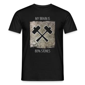 Stonemason Stone Sculptor Saying - Men's T-Shirt - black - Front - AI Model Male 178 light (178cm)
