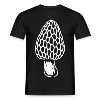Morchel - Pilzsammler - Pilze - Spruch - Männer T-Shirt - Schwarz - Vorne - AI Model Male 178 light (178cm)