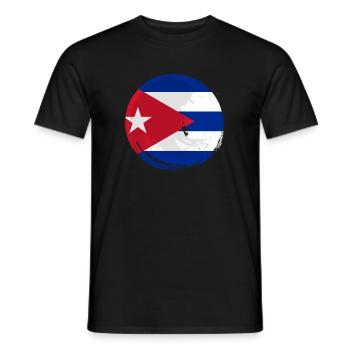 Cuba Flag Caribbean Holiday Cuba Travel Havana - Men's T-Shirt - black - Front - AI Model Male 178 light (178cm)