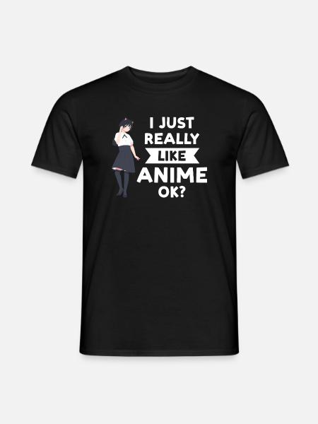 Anime merch Anime Anime Merchandise Geschenk - Männer T-Shirt - Schwarz