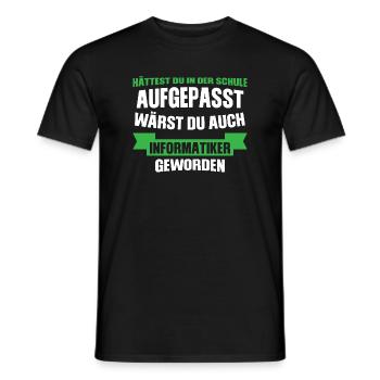 Informatiker Beruf IT-Informatiker Geschenk - Männer T-Shirt - Schwarz - Vorne - AI Model Male 178 light (178cm)
