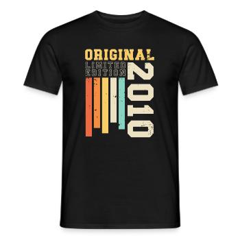 Original 2010 Jahrgang Retro Geburtstag Geschenk - Männer T-Shirt - Schwarz - Vorne - AI Model Male 178 light (178cm)