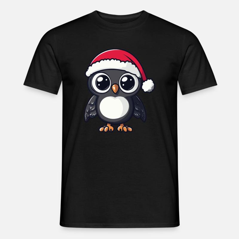 Eule Weihnachten - Männer T-Shirt - undefined