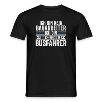 Busfahrer Job Schulbus Geschenk - Männer T-Shirt - Schwarz - Vorne - AI Model Male 178 light (178cm)