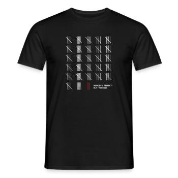 compte - T-shirt homme - noir - Devant - AI Model Male 178 light (178cm)