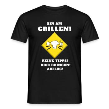Barbecue Grillmeister Barbecue Roi Cadeau - T-shirt homme - noir - Devant - AI Model Male 178 light (178cm)