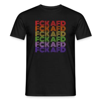 Fck Afd Fck Nzs - T-shirt homme - noir - Devant - AI Model Male 178 light (178cm)