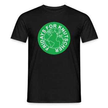 Fridays for Knutscher - Männer T-Shirt - Schwarz - Vorne - AI Model Male 178 light (178cm)