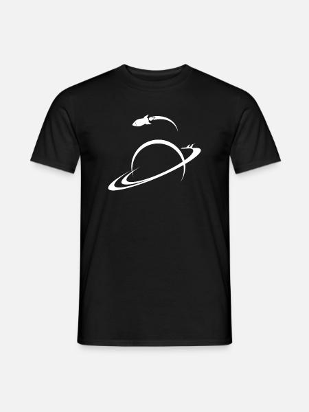 Space Ship Planet Earth Univers de Saturne Shuttle - T-shirt homme - noir