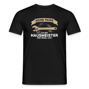 Hausmeister Job Handwerker Geschenk - Männer T-Shirt - Schwarz - Vorne - AI Model Male 178 light (178cm)