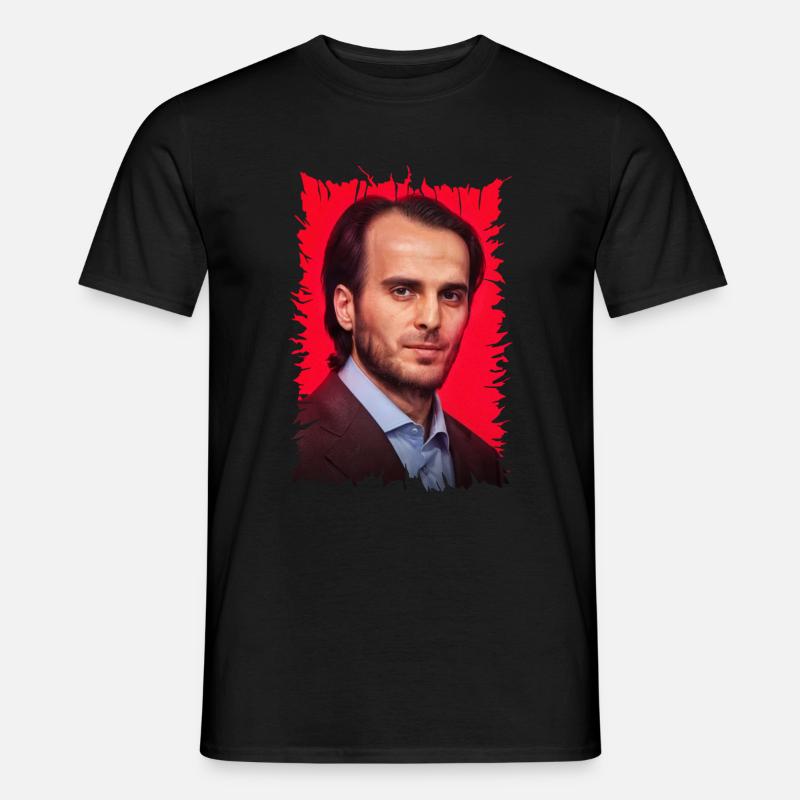 Yusup Temerkhanov - Rotes Design - Männer T-Shirt - Schwarz