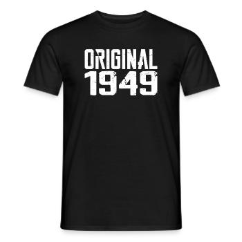 1949 Vintage Cadeau Anniversaire Rétro Cadeau 1949 - T-shirt homme - noir - Devant - AI Model Male 178 light (178cm)