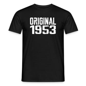 1953 Vintage Retro Jubiläumsgeschenk 1953 - Männer T-Shirt - Schwarz - Vorne - AI Model Male 178 light (178cm)