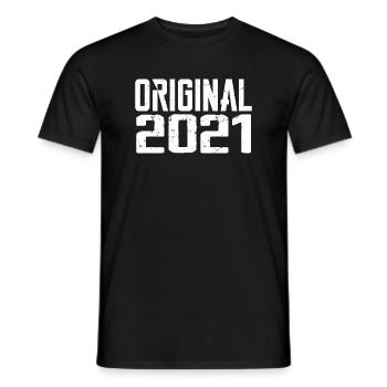 2021 Vintage Retro Jubiläumsgeschenk 2021 - Männer T-Shirt - Schwarz - Vorne - AI Model Male 178 light (178cm)