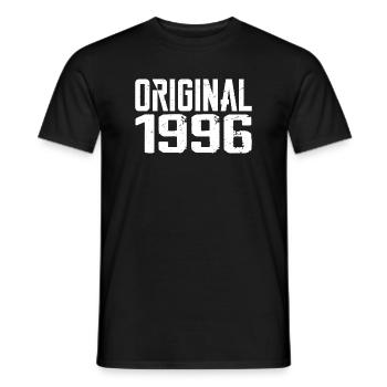 1996 Vintage Cadeau Anniversaire Rétro Cadeau 1996 - T-shirt homme - noir - Devant - AI Model Male 178 light (178cm)