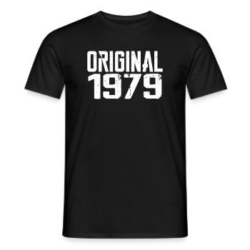 1979 Vintage Cadeau Anniversaire Rétro Cadeau 1979 - T-shirt homme - noir - Devant - AI Model Male 178 light (178cm)
