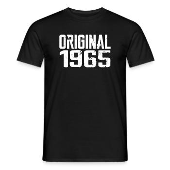 1965 Vintage Cadeau Anniversaire Rétro Cadeau 1965 - T-shirt homme - noir - Devant - AI Model Male 178 light (178cm)