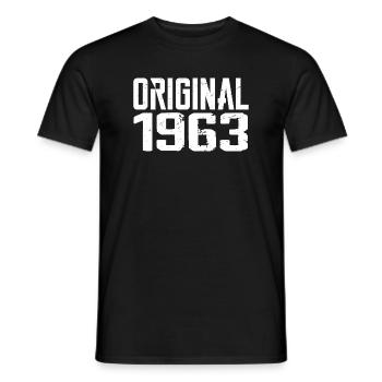 1963 Vintage Retro Jubiläumsgeschenk 1963 - Männer T-Shirt - Schwarz - Vorne - AI Model Male 178 light (178cm)