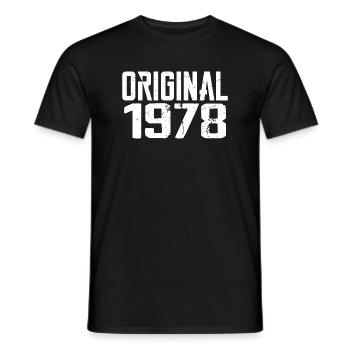 1978 Vintage Cadeau Anniversaire Rétro Cadeau 1978 - T-shirt homme - noir - Devant - AI Model Male 178 light (178cm)