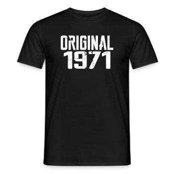 1971 Vintage Cadeau Anniversaire Rétro Cadeau 1971 - T-shirt homme - noir - Devant - AI Model Male 178 light (178cm)
