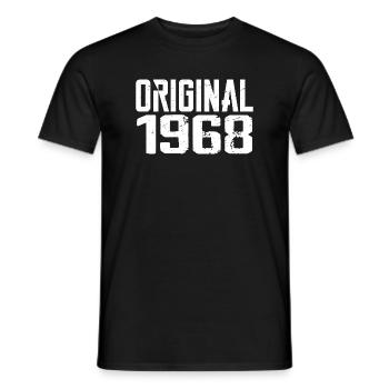 1968 Vintage Cadeau Anniversaire Rétro Cadeau 1968 - T-shirt homme - noir - Devant - AI Model Male 178 light (178cm)