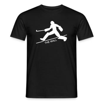 Gardien de but de hockey Hockey sur gazon Club de hockey - T-shirt homme - noir - Devant - AI Model Male 178 light (178cm)