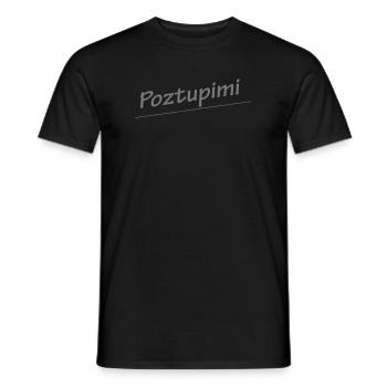 Poztupimi - Männer T-Shirt - Schwarz - Vorne - AI Model Male 178 light (178cm)