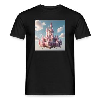 Schloss - Männer T-Shirt - Schwarz - Vorne - AI Model Male 178 light (178cm)