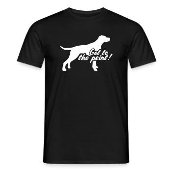 English Pointer - Männer T-Shirt - Schwarz - Vorne - AI Model Male 178 light (178cm)