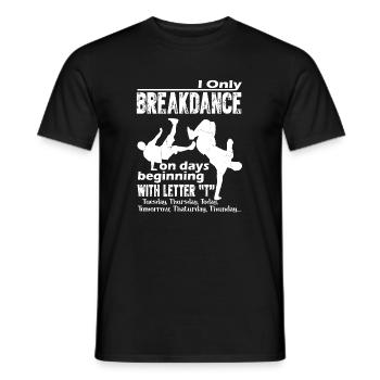 Breakdance Lustiger Breakdance - Männer T-Shirt - Schwarz - Vorne - AI Model Male 178 light (178cm)