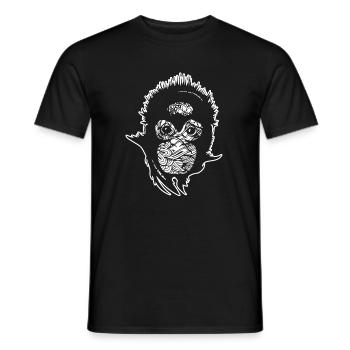 Orang-Utan Orang-Utan Blumenmuster - Männer T-Shirt - Schwarz - Vorne - AI Model Male 178 light (178cm)