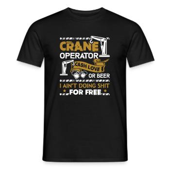 Grutier Grutier Cash Love - T-shirt homme - noir - Devant - AI Model Male 178 light (178cm)