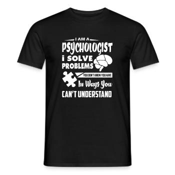 Psychologe Ich bin ein Psychologe - Männer T-Shirt - Schwarz - Vorne - AI Model Male 178 light (178cm)