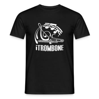 Posaune Lustige Posaune - Männer T-Shirt - Schwarz - Vorne - AI Model Male 178 light (178cm)
