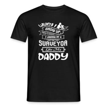 Vermesser will Vermesser sein wie mein Vater - Männer T-Shirt - Schwarz - Vorne - AI Model Male 178 light (178cm)
