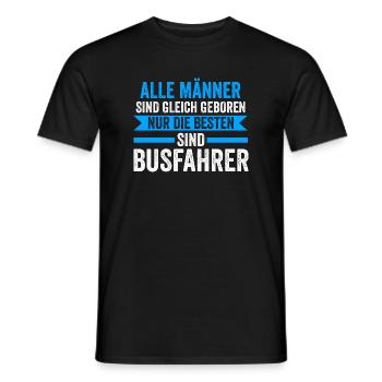 Busfahrer Job Busfahren Geschenk - Männer T-Shirt - Schwarz - Vorne - AI Model Male 178 light (178cm)