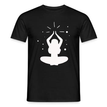 Yoga - Relax Quality of life - Men's T-Shirt - black - Front - AI Model Male 178 light (178cm)