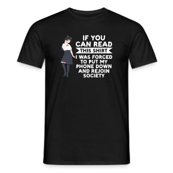 Anime merch Anime Anime Merchandise Geschenk - Männer T-Shirt - Schwarz - Vorne - AI Model Male 178 light (178cm)