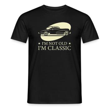 I'm Not Old I'm Classic - T-shirt homme - noir - Devant - AI Model Male 178 light (178cm)